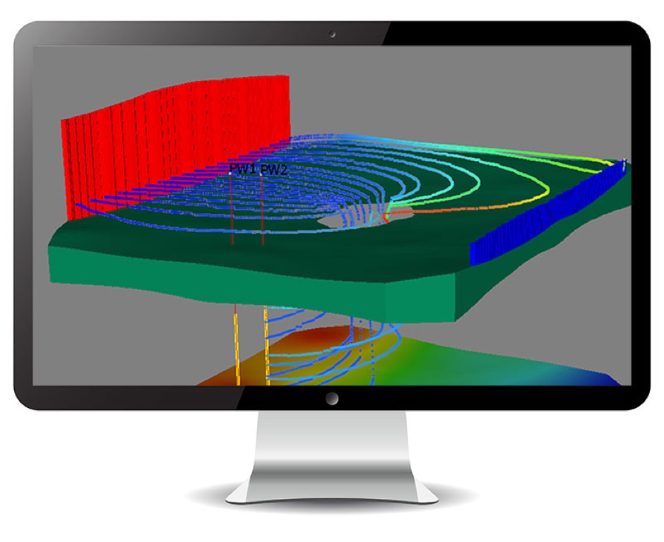Visual MODFLOW Flex — 3B model görselleştirmesi